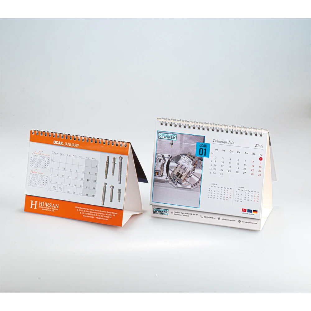 AMT-06 Karton Taşıyıcılı Masa Takvimi